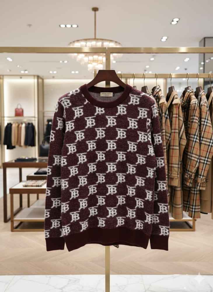 Burberry Wine Authentic Quality Pullover-4