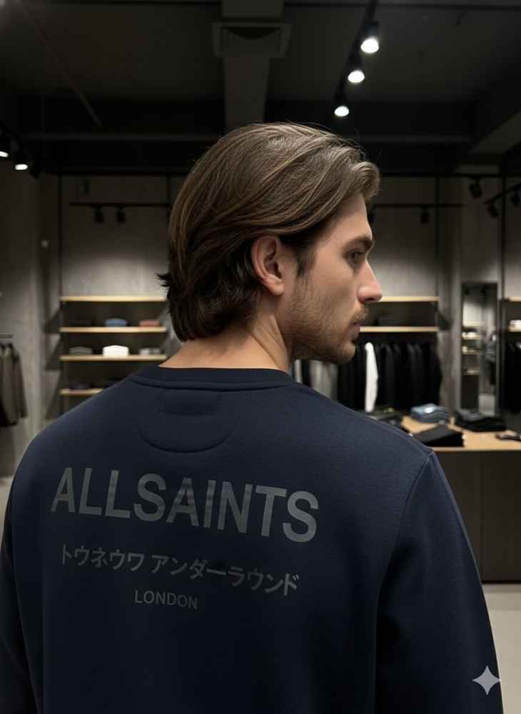 All Saint Blue Premium Quality Sweatshirt-thumb-3