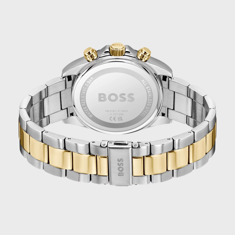 Boss Hero 2.0 Black-Dial Chronograph Watch With Two-Tone Bracelet 1514269-thumb-2