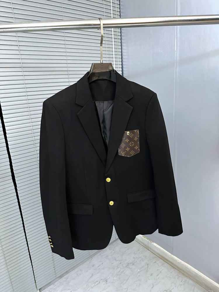 Louis Vuitton Paris Black Premium Quality Blazer-3