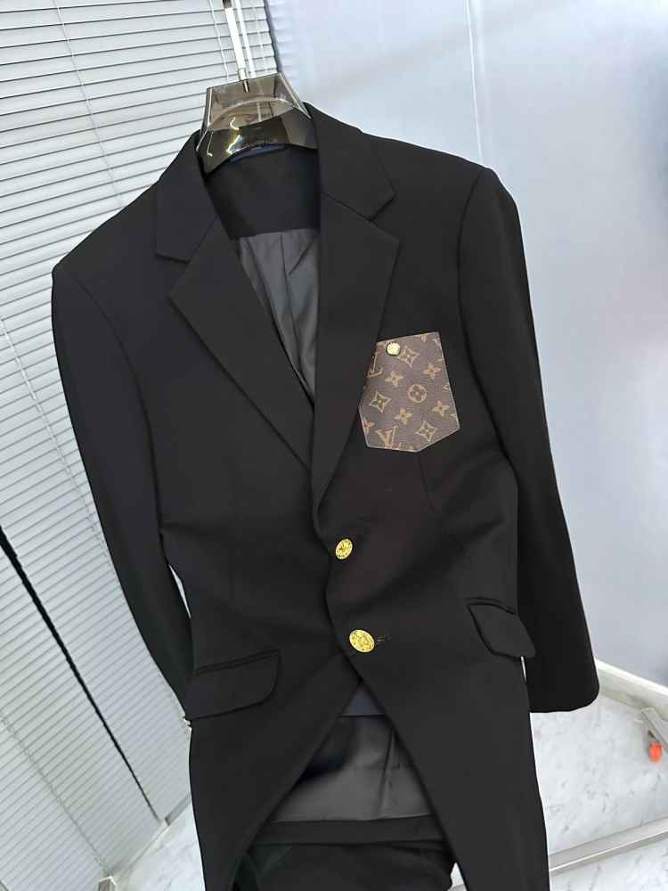 Louis Vuitton Paris Black Premium Quality Blazer-1