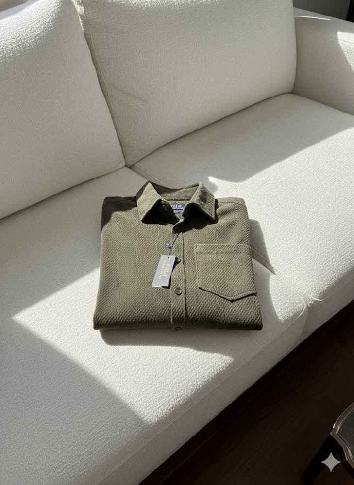 Ralph Lauren Embroidered Green Premium Cotton Shirt-thumb-2