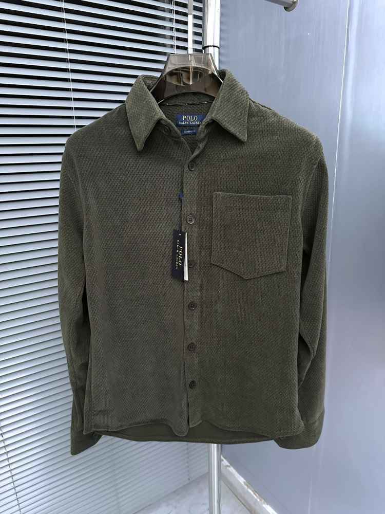 Ralph Lauren Embroidered Green Premium Cotton Shirt-thumb-0