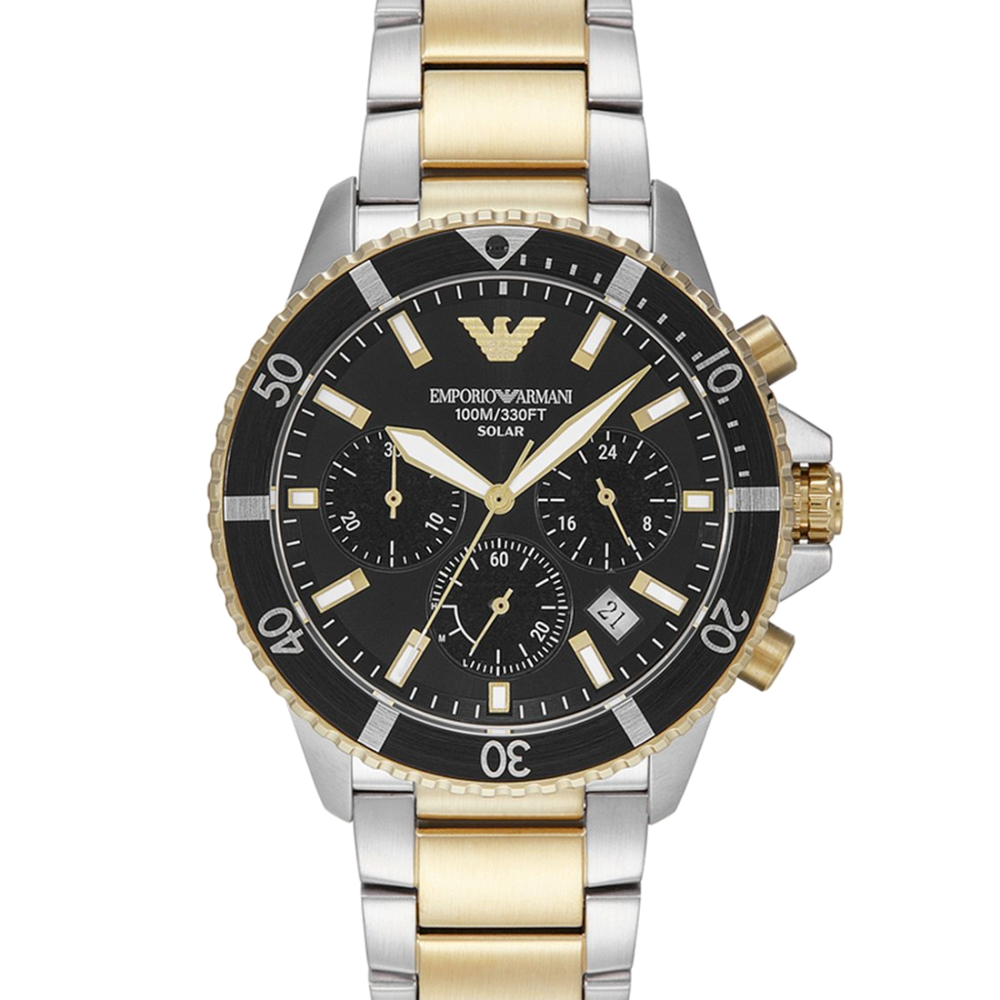 Emporio Armani Chronograph Watch with Stainless Steel Strap - AR11680I-thumb-3