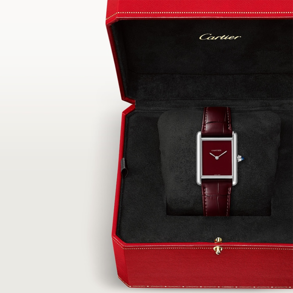 Cartier Tank Must Burgundy Dial Watch WSTA0113-thumb-4