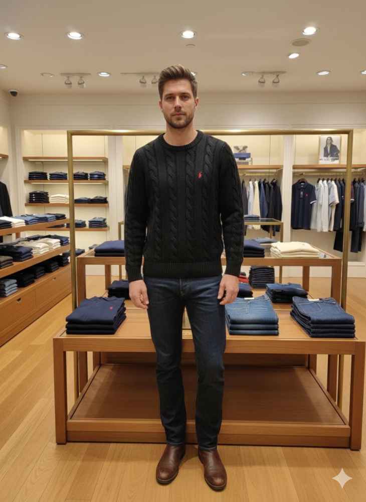 Ralph Lauren Black Premium Quality Sweatshirt-thumb-1