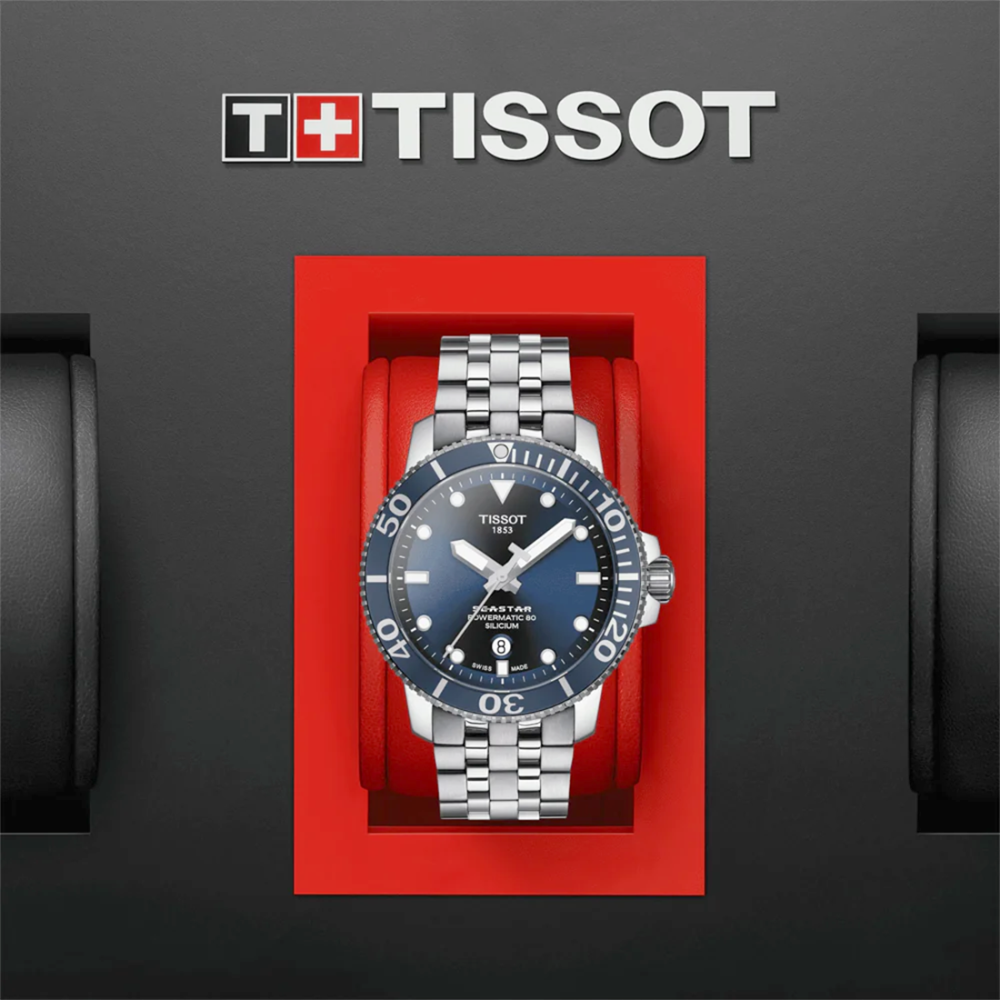 Tissot Seastar 1000 Powermatic 80 Silicium T1204071104101 Men Watch-4