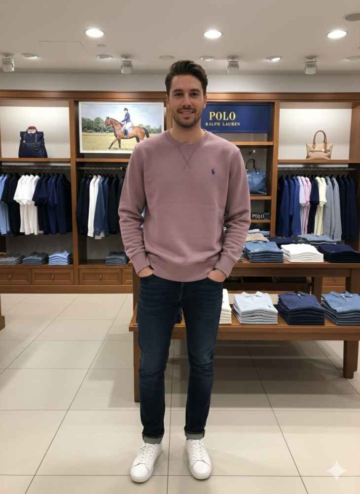 Ralph Lauren Pink Premium Quality Sweatshirt-thumb-0