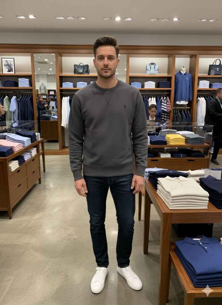 Ralph Lauren Dark Grey Premium Quality Sweatshirt-thumb-0