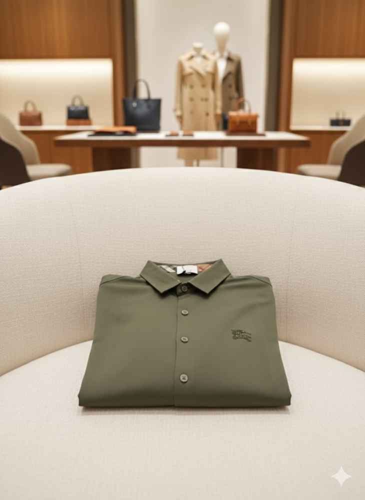 Burberry Green Premium Quality Shirt-2