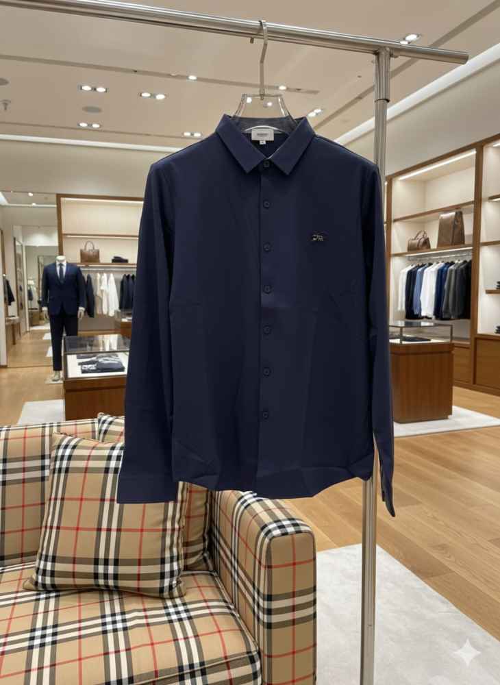 Burberry Blue Premium Quality Shirt-1