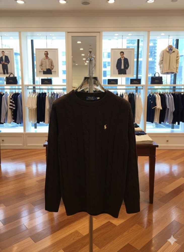 Ralph Lauren Dark Brown Premium Quality Sweatshirt-2