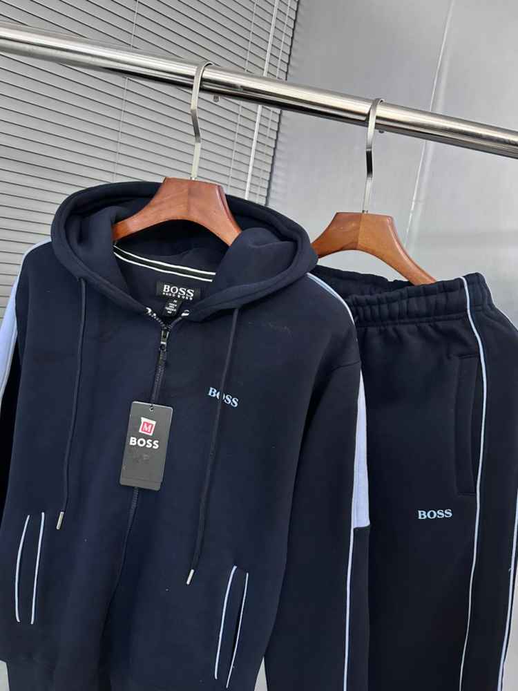 Hugo Boss Dark Blue Premium Quality Warm Tracksuit-2