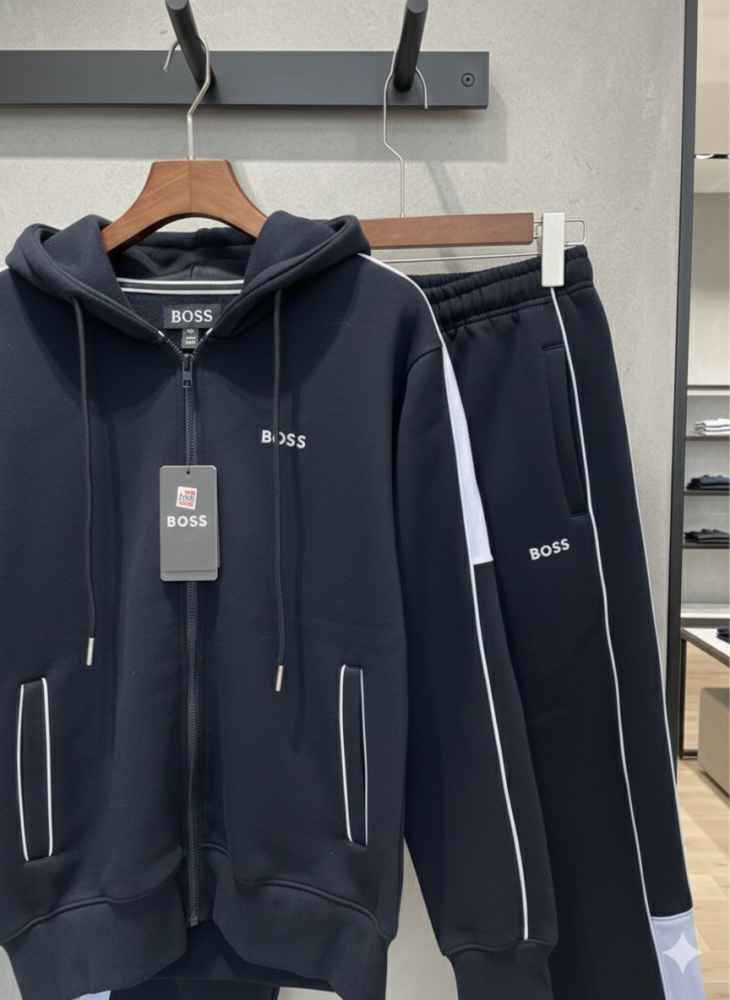 Hugo Boss Dark Blue Premium Quality Warm Tracksuit-4