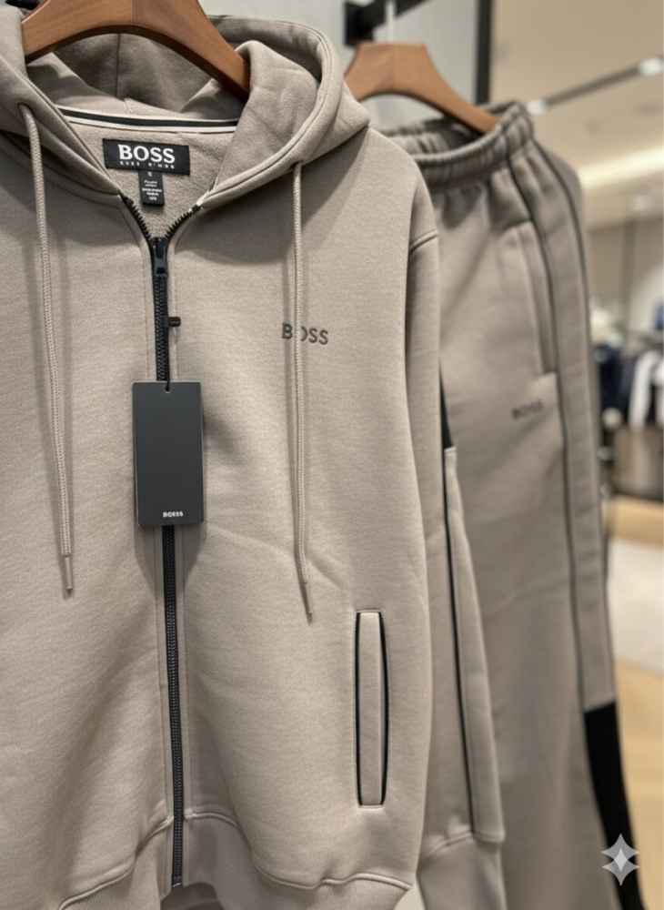 Hugo Boss Light Brown Premium Quality Warm Tracksuit --3