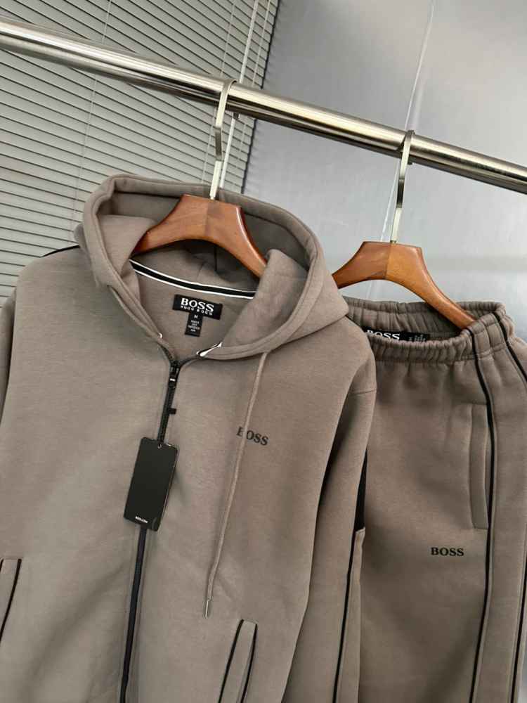 Hugo Boss Light Brown Premium Quality Warm Tracksuit --2