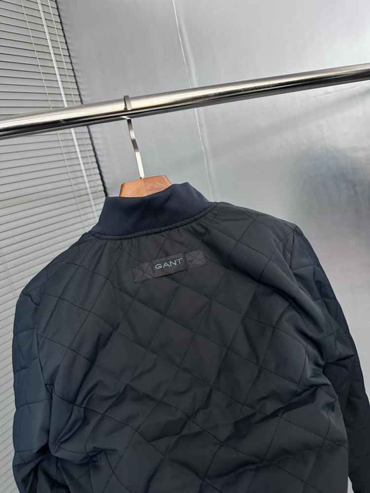 Gant Blue Premium Quality Imported Fabric Full Bomber Jacket-4