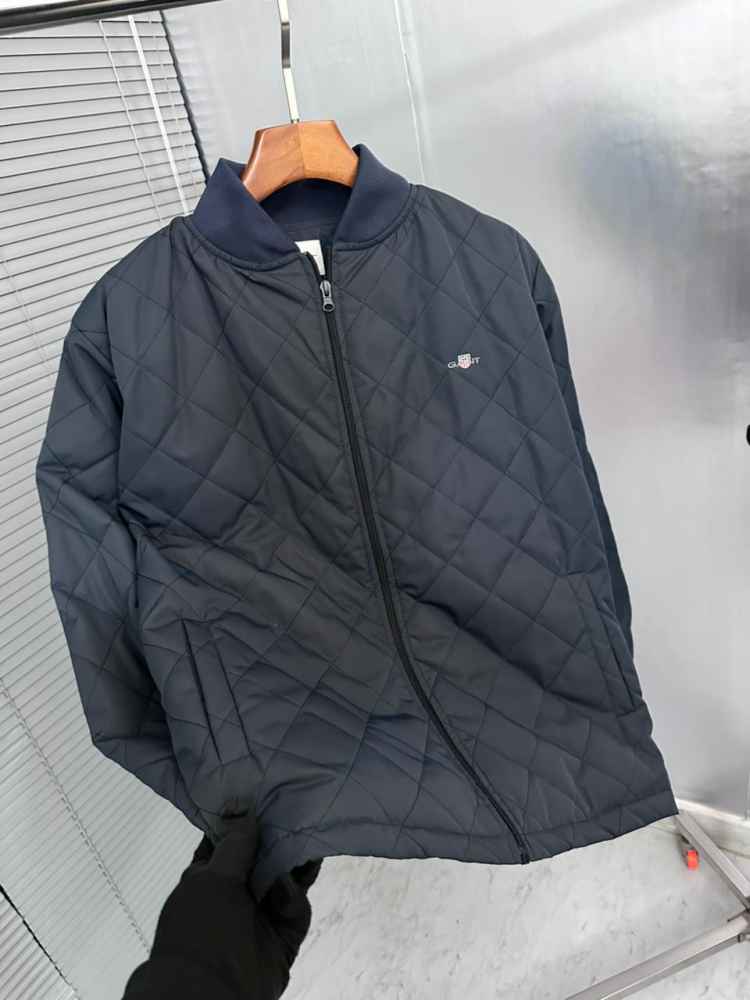 Gant Blue Premium Quality Imported Fabric Full Bomber Jacket-1