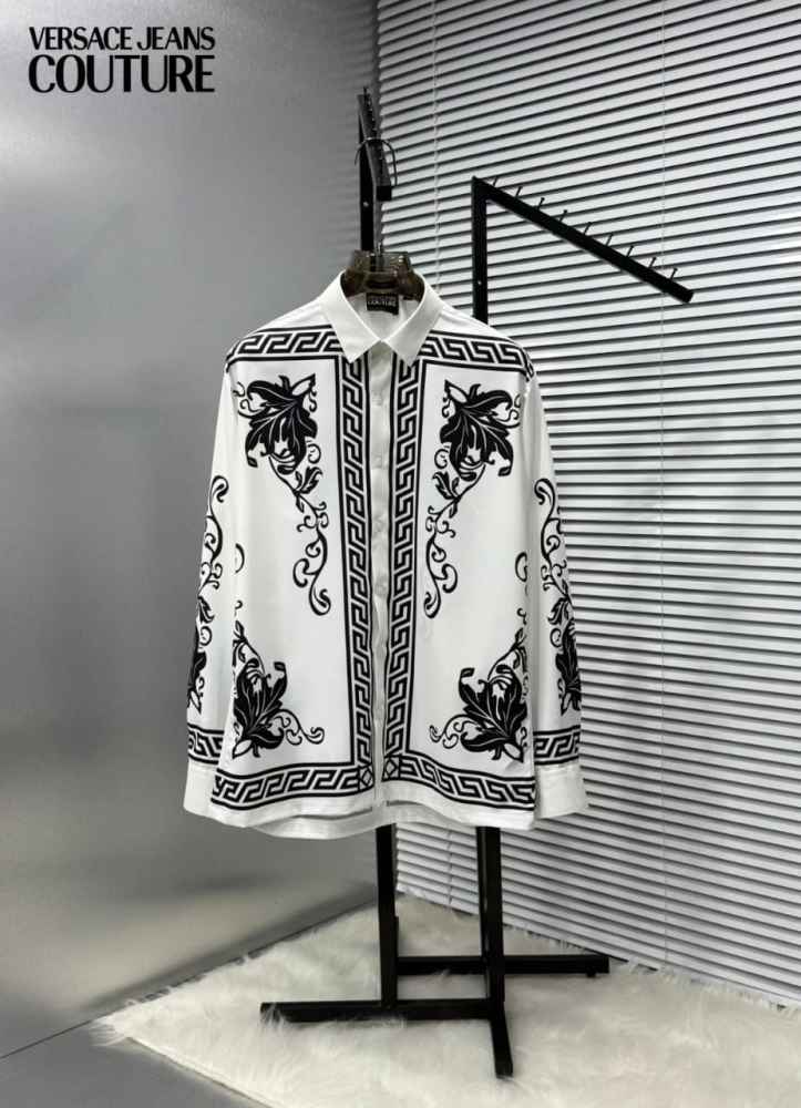 Versace White Premium Quality Cotton Shirt-1