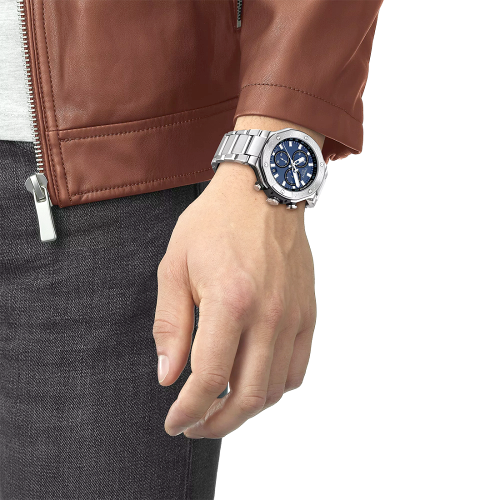 Tissot T-Race Chronograph Blue Dial Watch T141.417.11.041.00-thumb-4