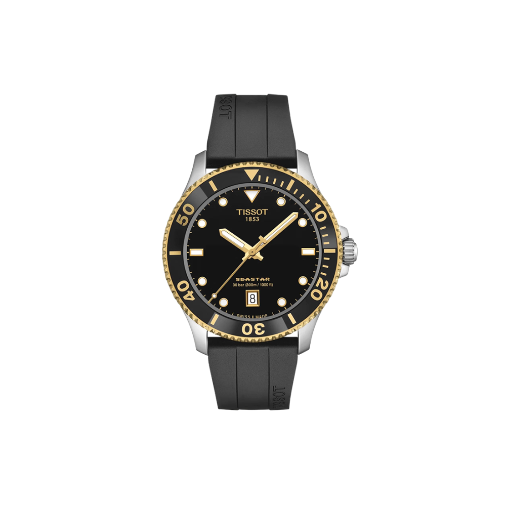 Tissot Seastar 1000 Quartz Watch with Black Dial Watch T120.410.27.051.00-thumb-0