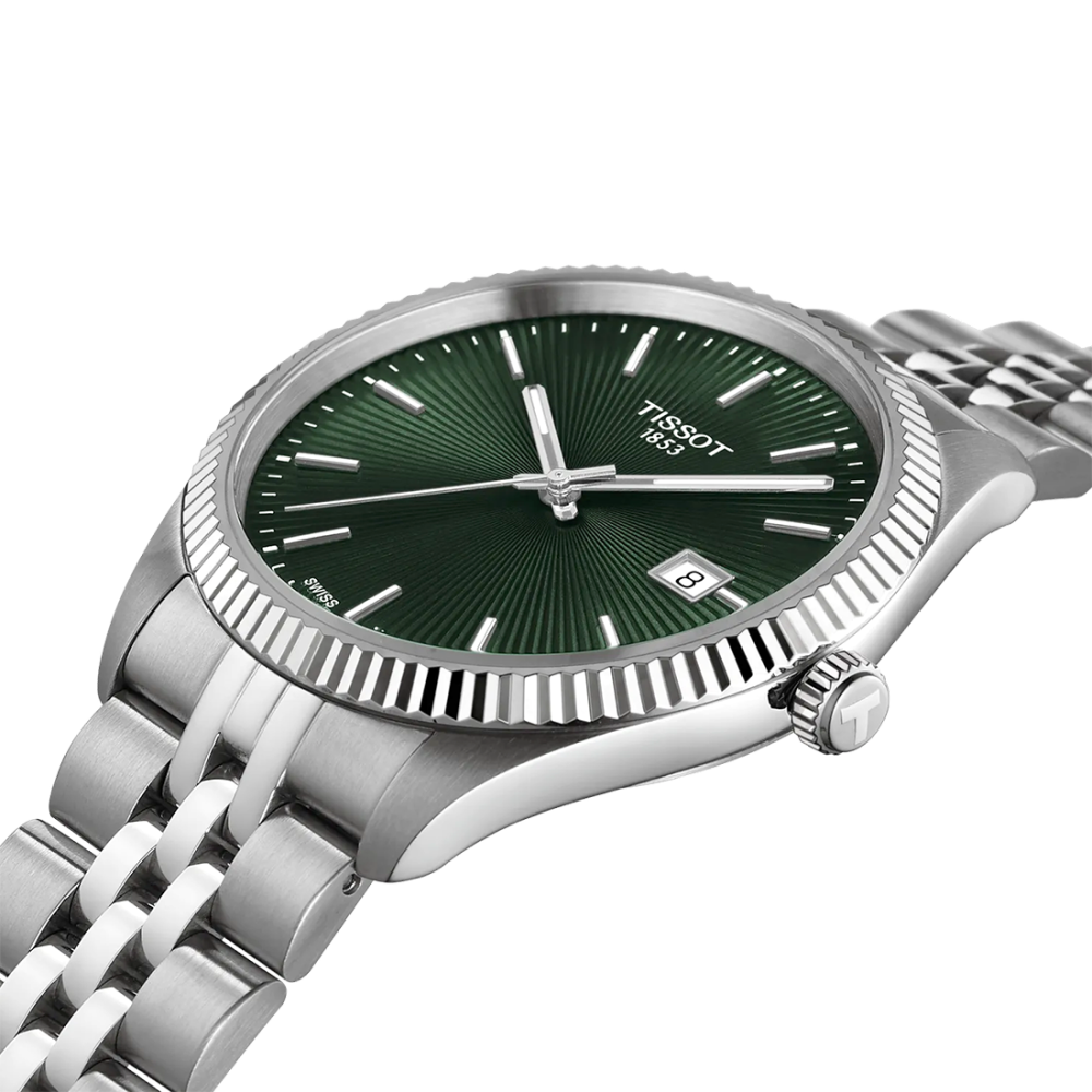 Tissot Ballade Green Dial Men's Watch T156.410.11.091.00-thumb-3