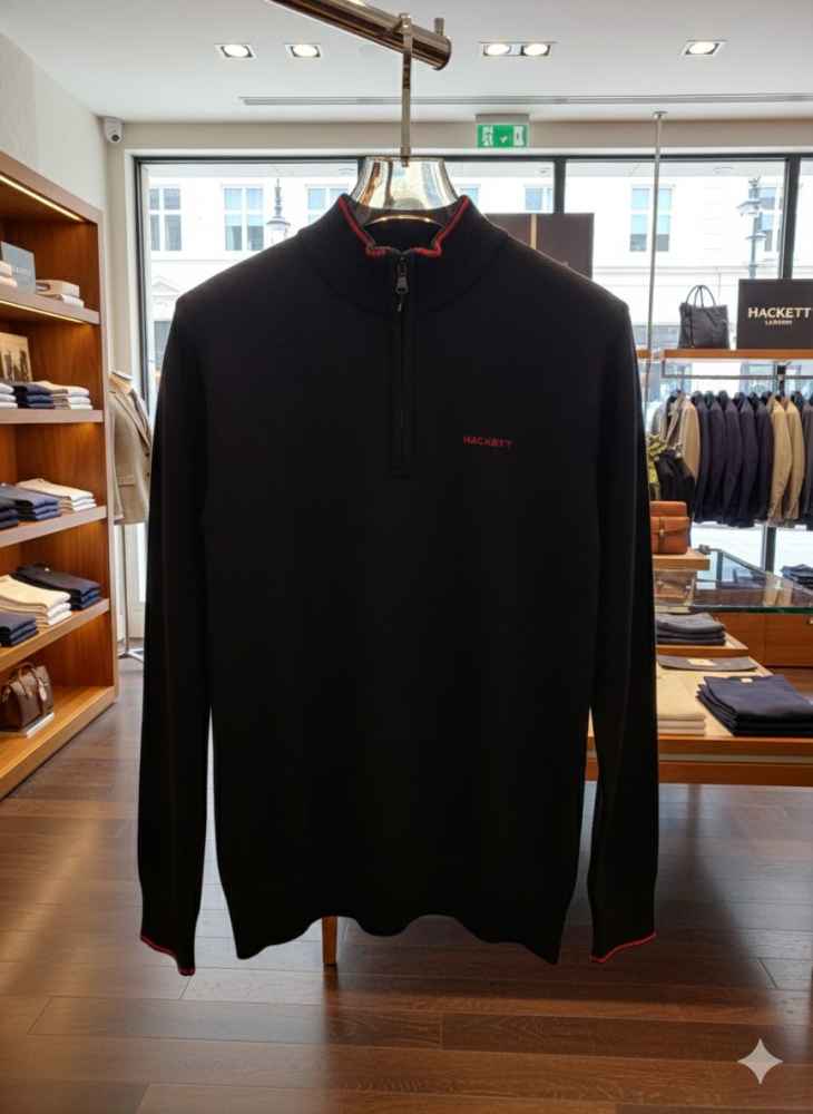 Hacket Black Authentic Quality Sweatshirts-thumb-3