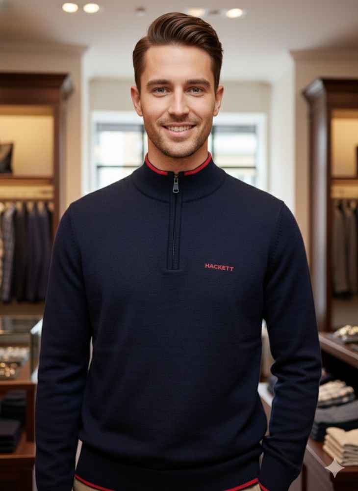 Hacket Blue Authentic Quality Sweatshirts-thumb-3