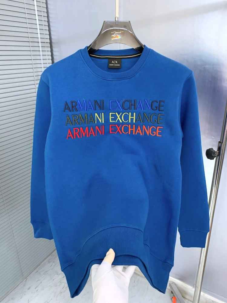 Armani Exchange Blue Premium Quality Sweatshirt-thumb-2