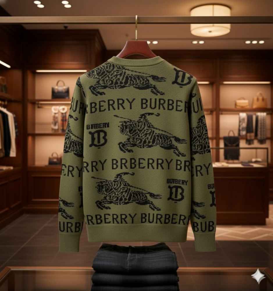 Burberry Green Authentic Quality Pullover-3