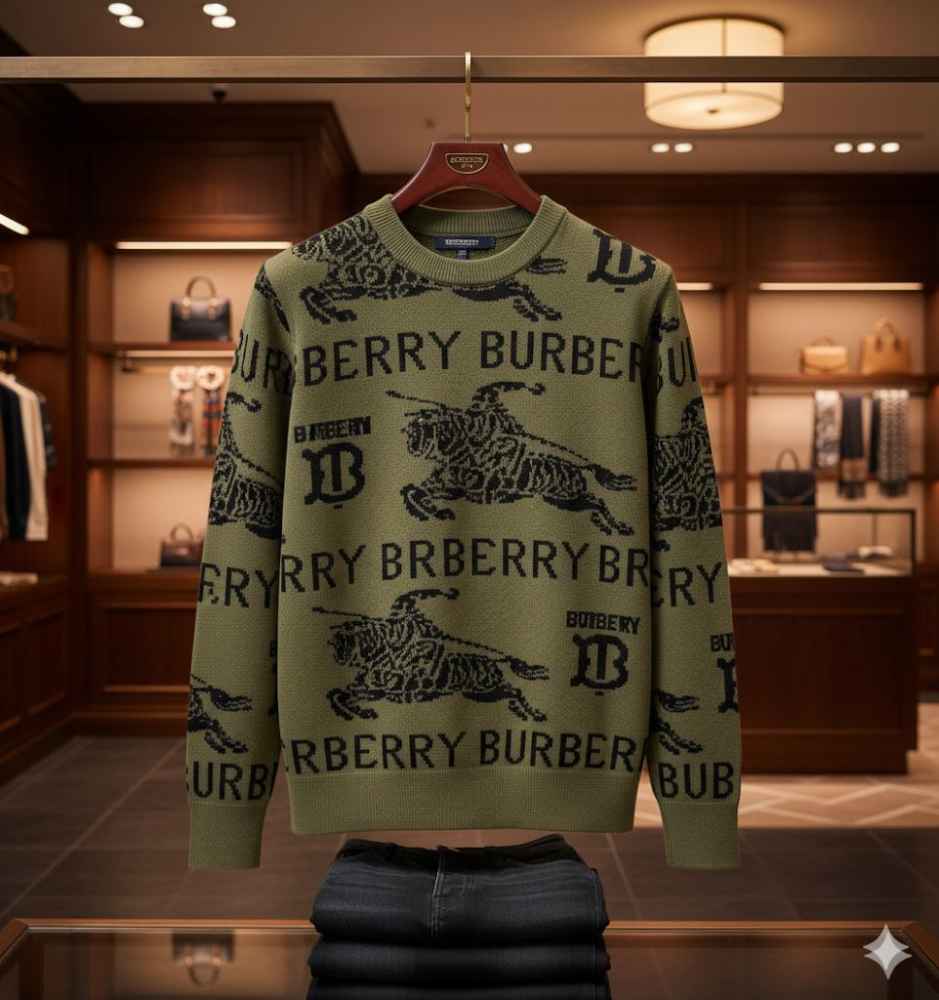 Burberry Green Authentic Quality Pullover-2