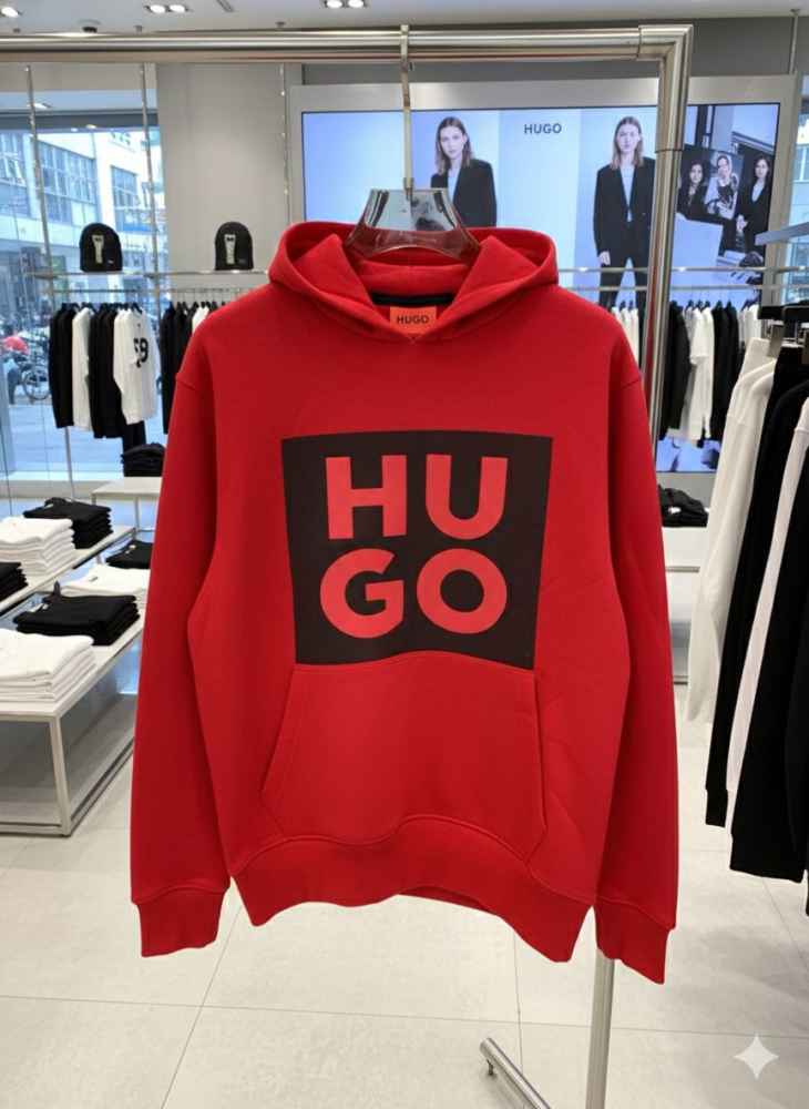 Boss Red Hood Embroidery Logo Hoodie-thumb-3