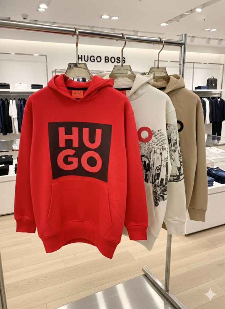 Boss Red Hood Embroidery Logo Hoodie-thumb-1