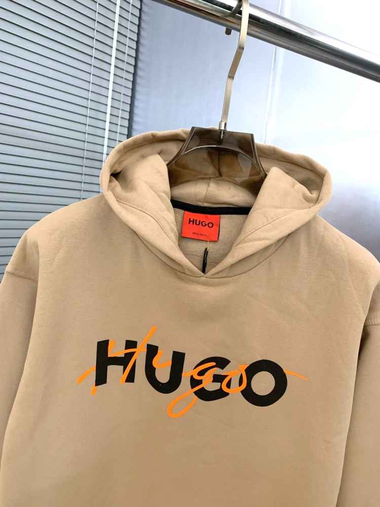 Boss Brown Hood Embroidery Logo Hoodie-thumb-3