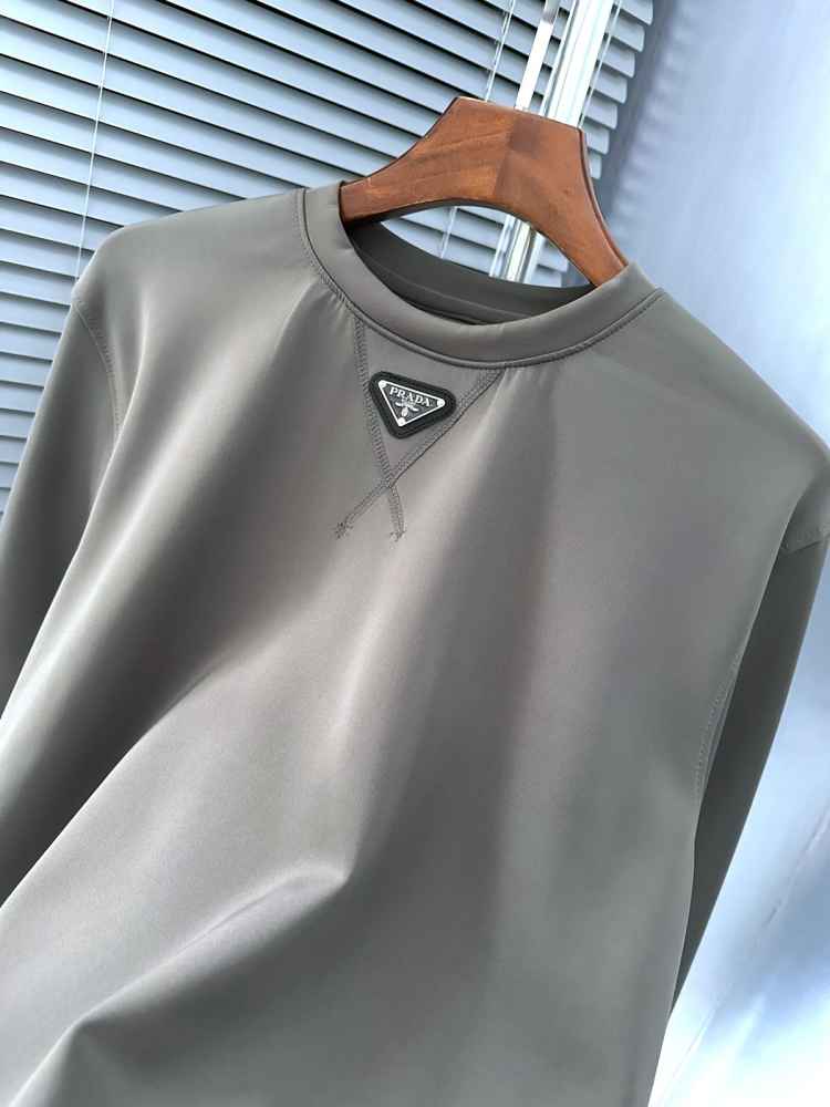 Prada Grey Premium Quality Sweatshirt-2