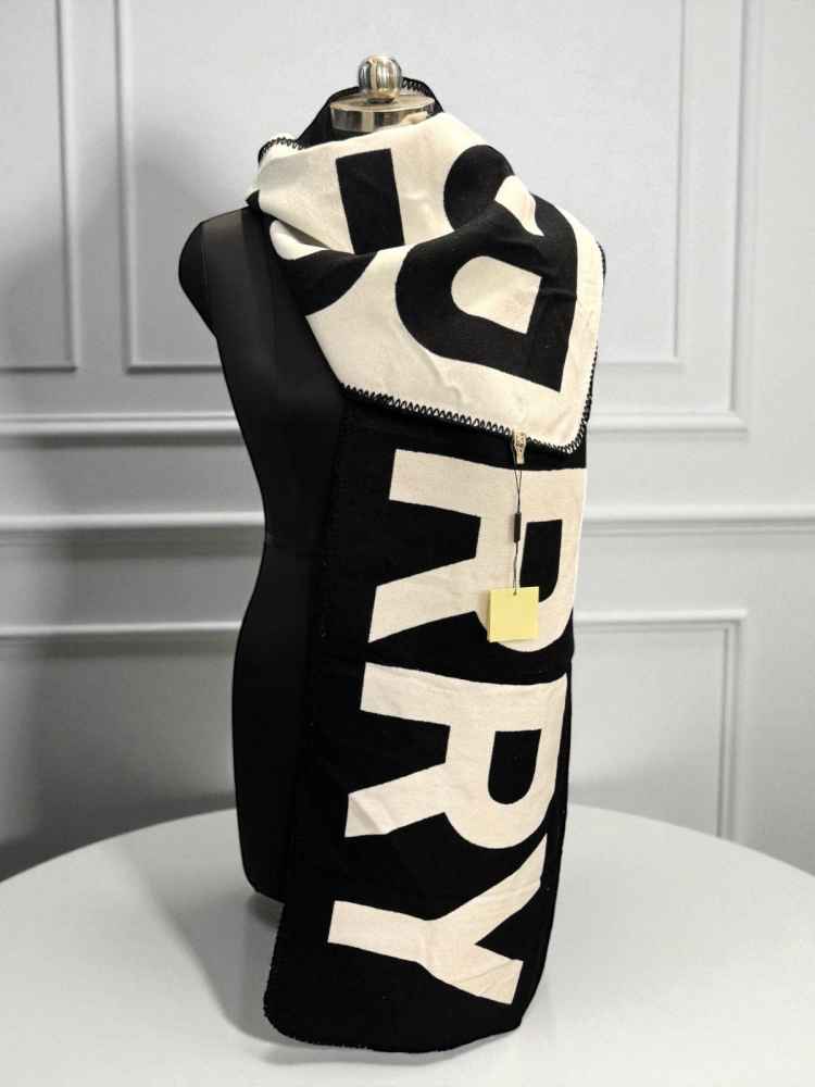 Burberry Cashmere Black Premium Quality Muffler-thumb-0
