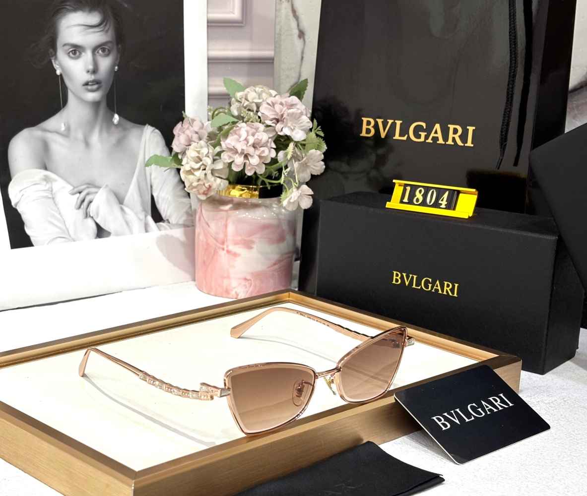 Bvlgari Rose Gold Premium Women's Sunglasses-1