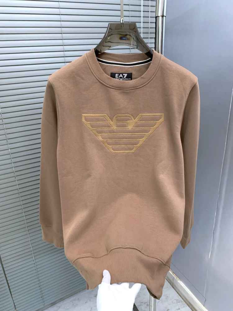 Emporio Armani Brown Cotton Premium Qaulity Sweatshirt-thumb-2