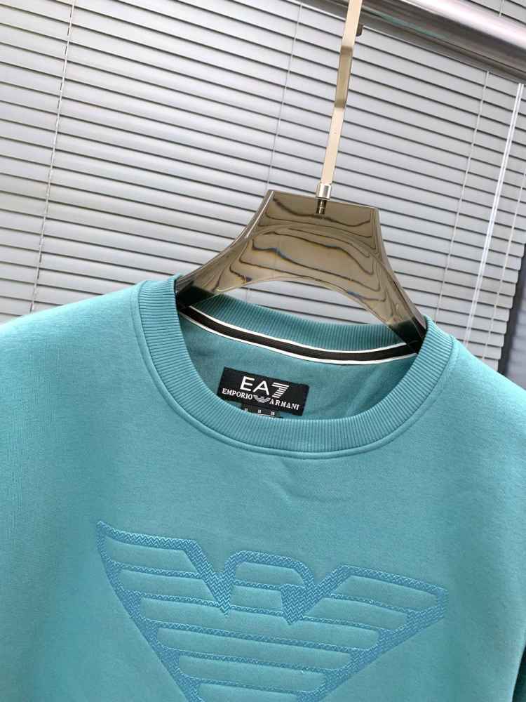 Emporio Armani Blue Cotton Premium Qaulity Sweatshirt-thumb-2