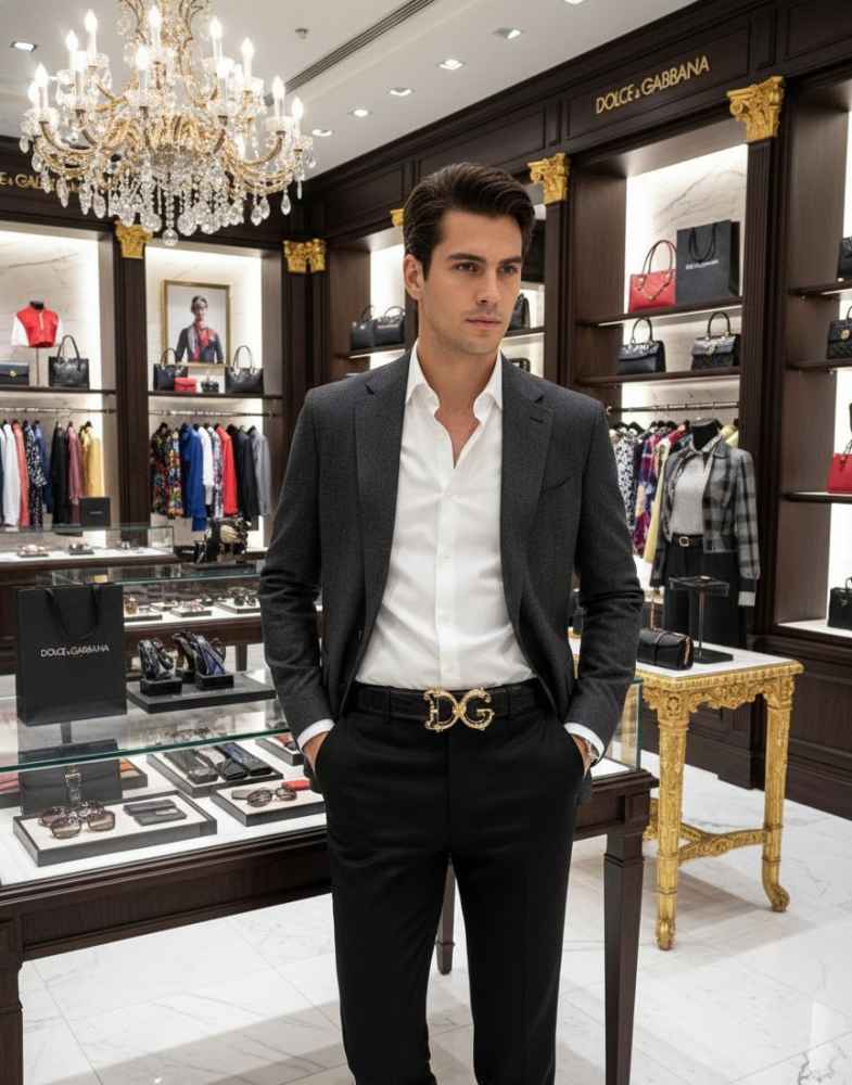 Dolce & Gabbana Black Premium Quality Belt-4