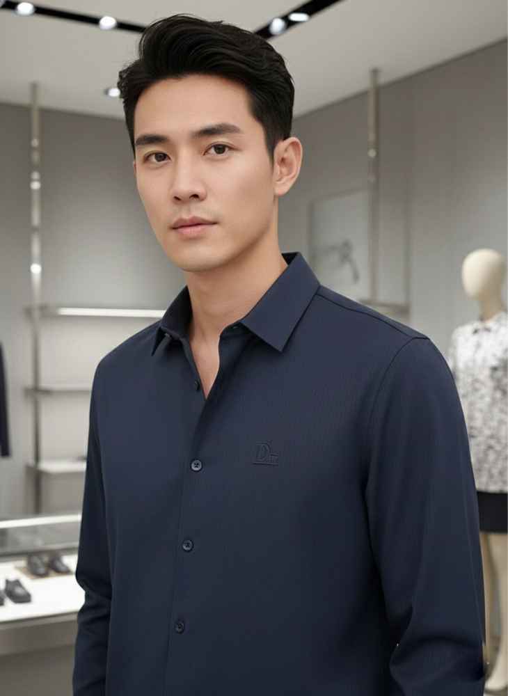 Dior Blue Premium Quality Shirt-2