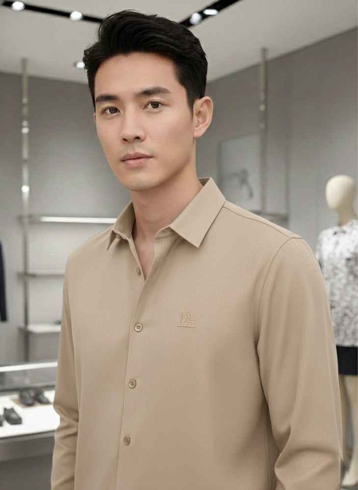 Dior Brown Premium Quality Shirt-1