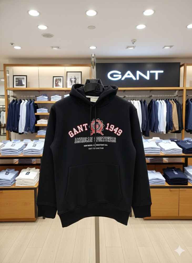 Gant Black Premium Quality Hoodie-4