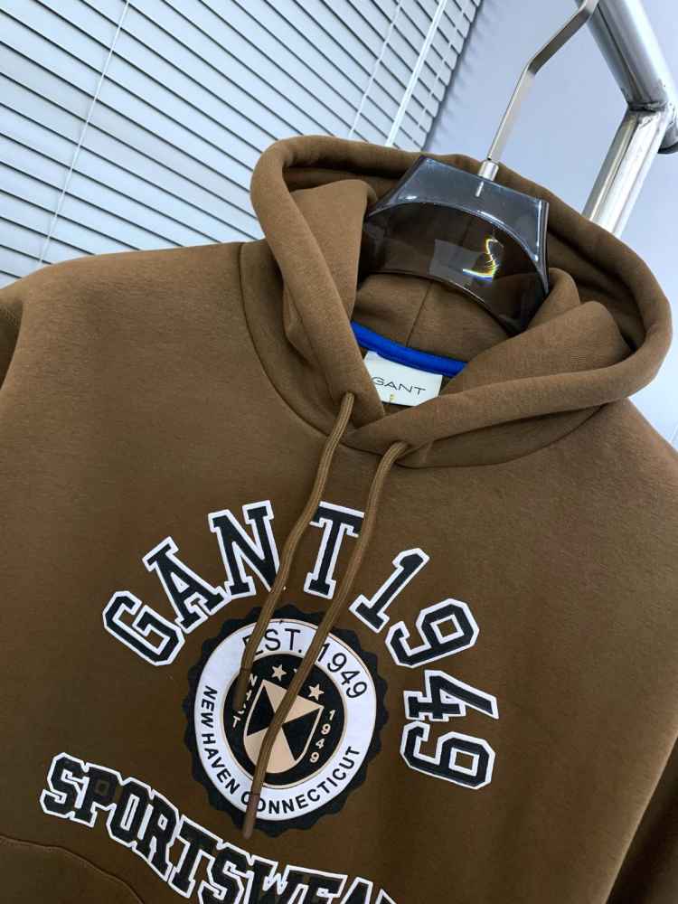 Gant Brown Premium Quality Hoodie-2
