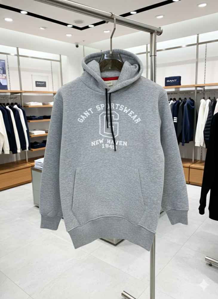 Gant Grey Premium Quality Hoodie-1