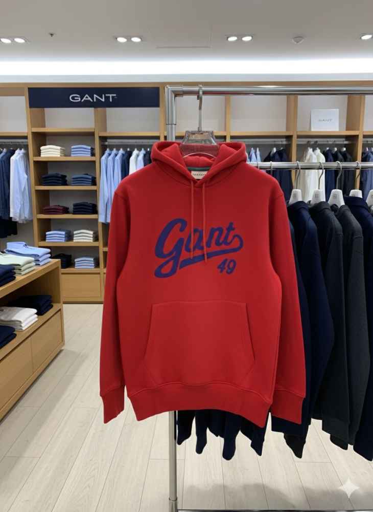 Gant Red Premium Quality Hoodie-1