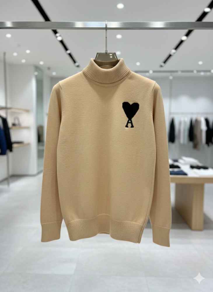 Ami Paris Brown Premium Quality Luxury Sweatshirt-thumb-1