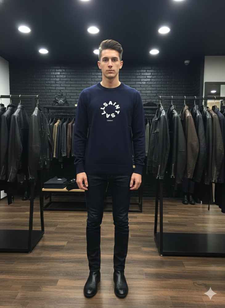 All Saint Blue Premium Quality Sweatshirt-thumb-2