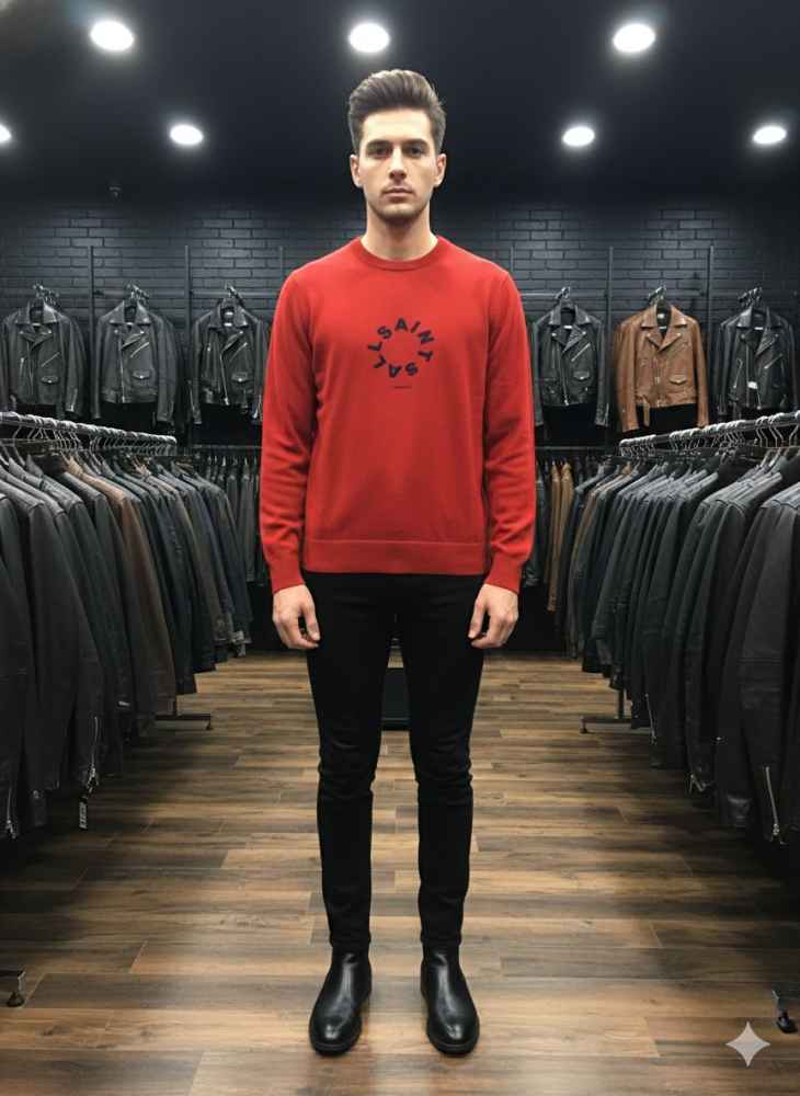 All Saint Red Premium Quality Sweatshirt-thumb-1