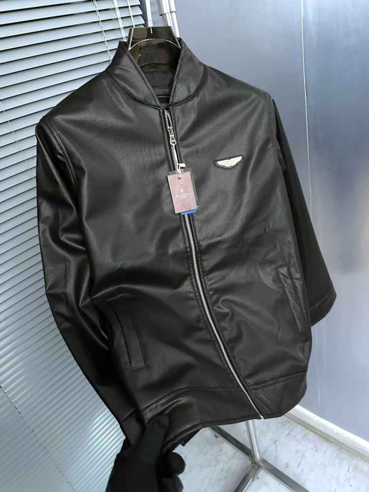 Astron Martin Embroidered logo Black Premium Quality jacket-7
